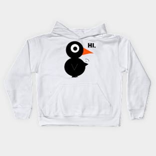 Black Bird- Greetings Kids Hoodie